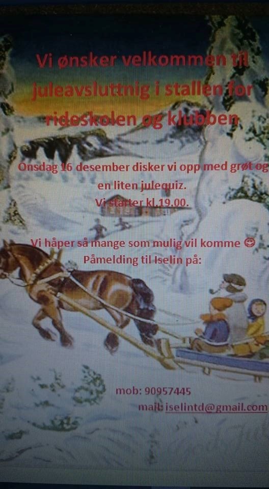 Juleavsluttning.